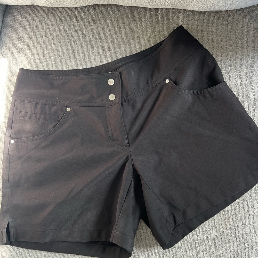 Slazenger Black High Waist Shorts Tailored Fit